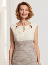 71126 Dress - Alabaster/Cinnamon (Condici)